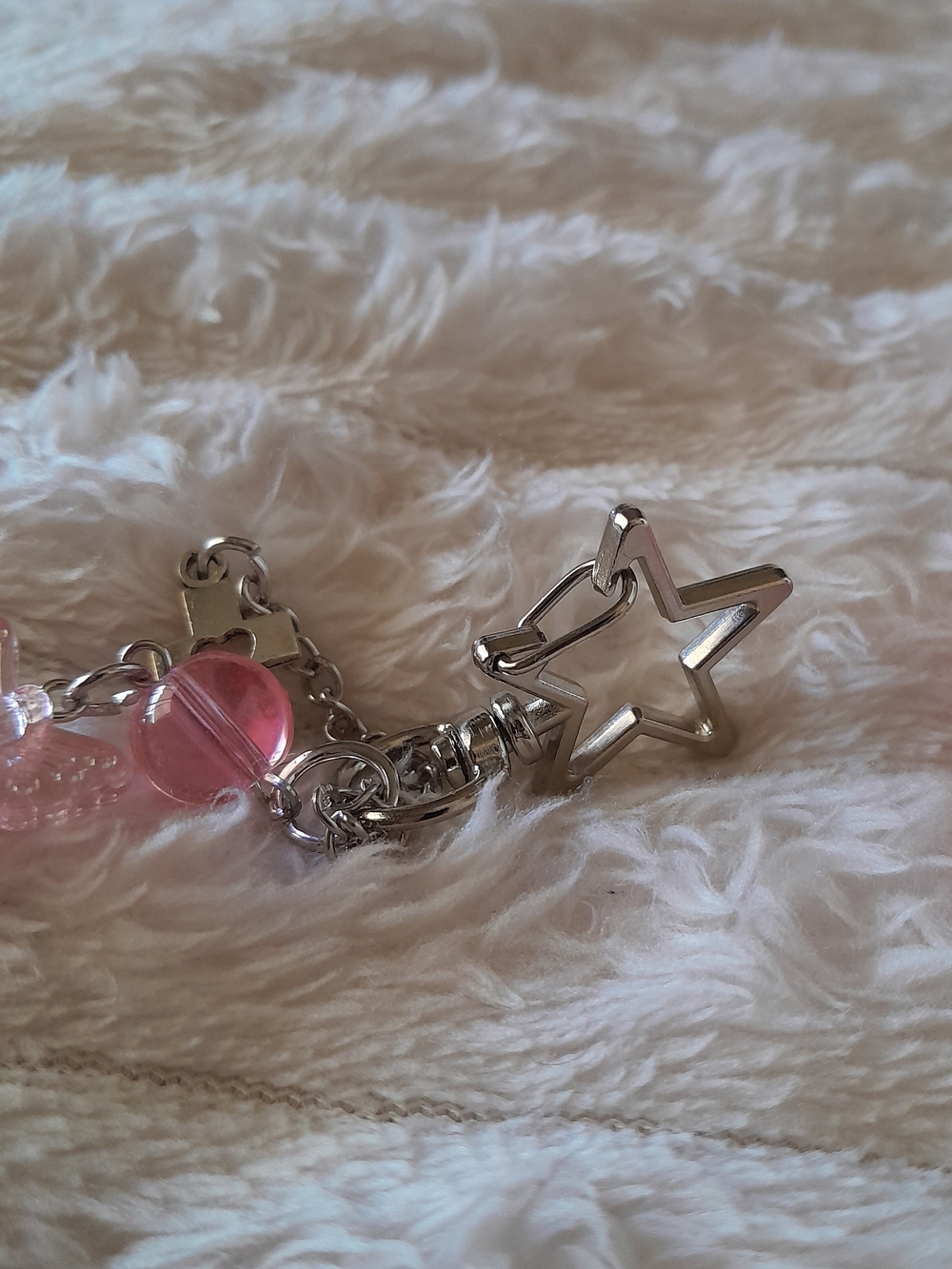 Pink Coquette Y2K Keychain Set Butterfly Heart Bow Bag Charm 2pc - Picture 4 of 8